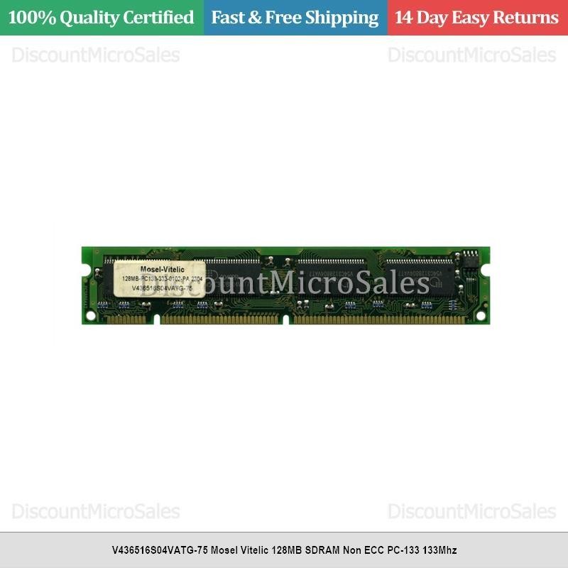 V436516S04VATG-75 Mosel Vitelic 128MB SDRAM Non ECC PC-133 133Mhz
