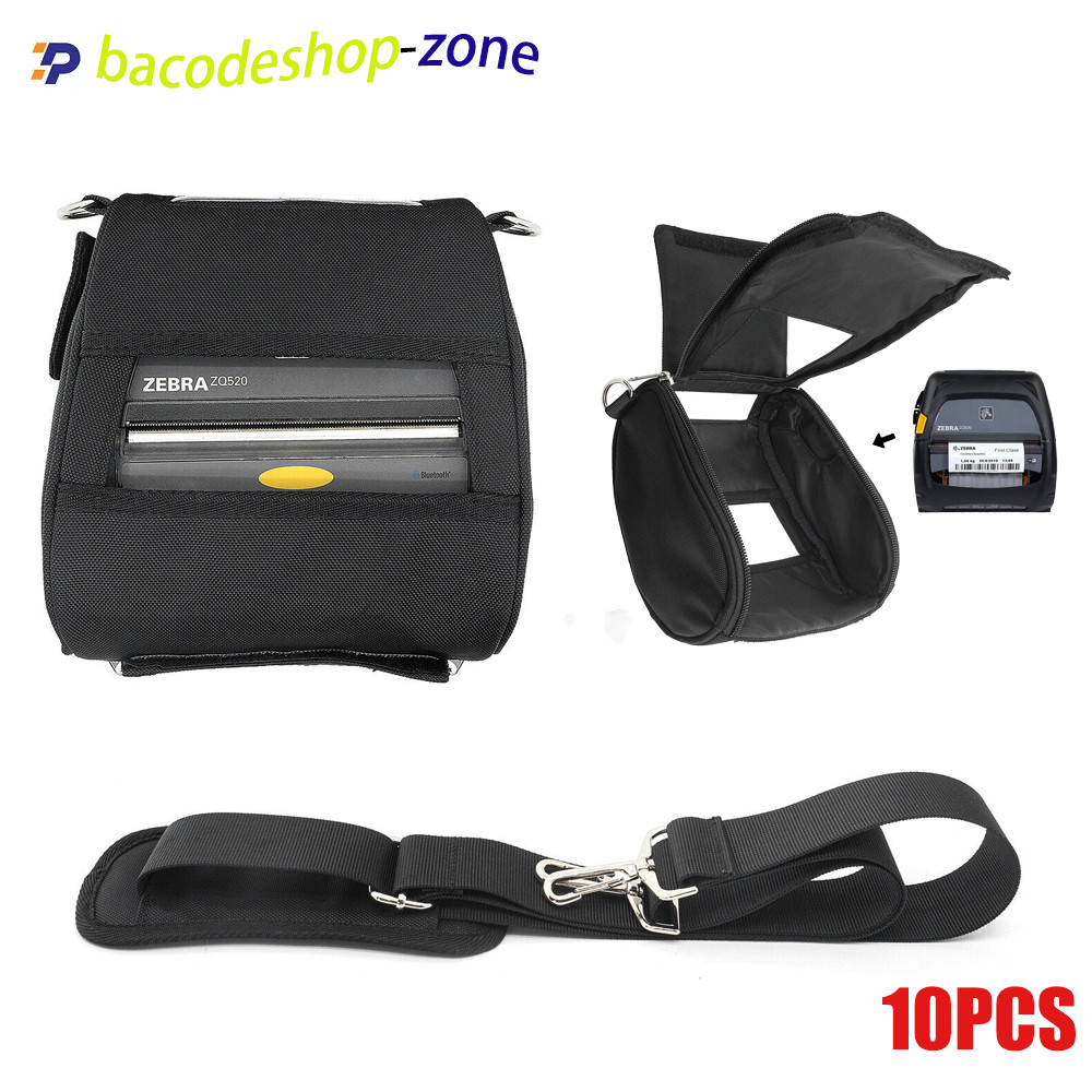 10Pcs New Black Shoulder Belt Holster Carrying Case Bag for ZEBRA ZQ520 ZQ521