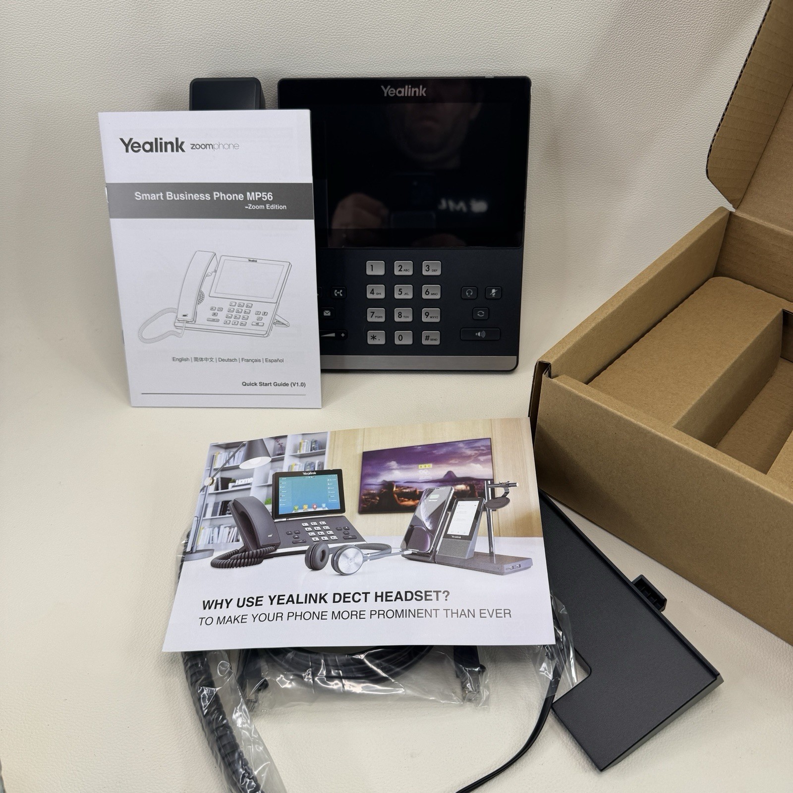 Yealink MP56 Zoom Edition IP Phone VoIP Business Desk Phone 7" Touchscreen