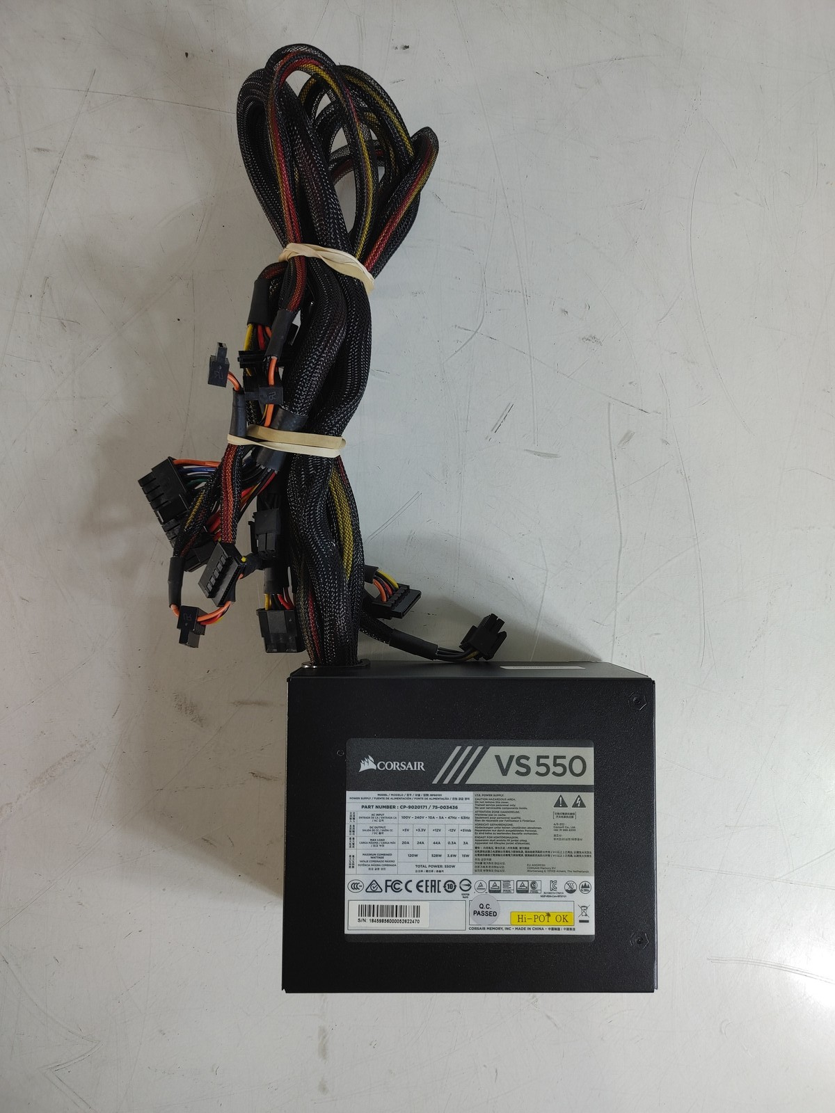 Corsair VS550 550 W 20+4 Pin ATX Desktop Power Supply CP-9020171