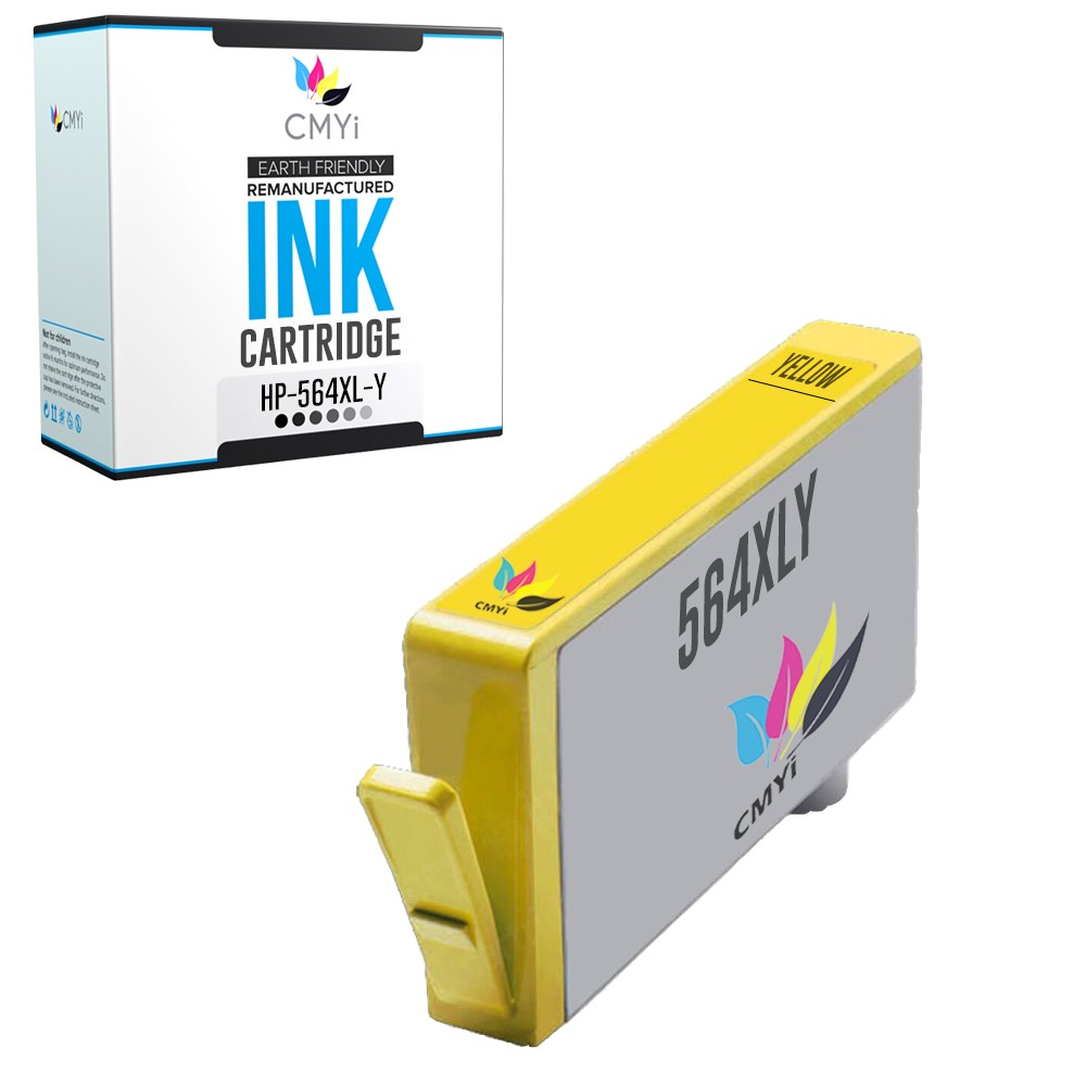 CMYi 1PK Compatible HP 564XL Yellow Ink for PhotoSmart C5380 C5383 C5388 C5390