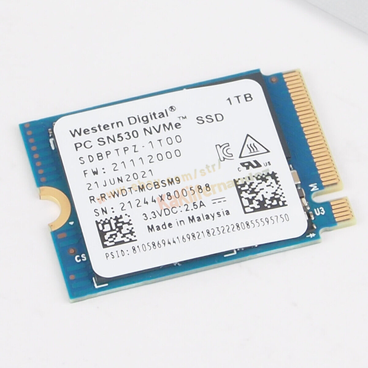 WD SN530 1tb/512g NVMe SSD M.2 2230 For Microsoft Surface Pro X