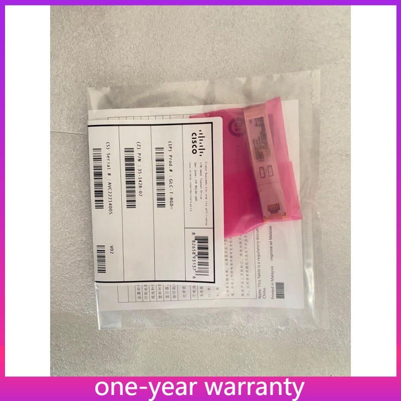 GLC-T-RGD 1000BASE-T RJ45 New Sealed Cisco 100M SFP Transceiver Module