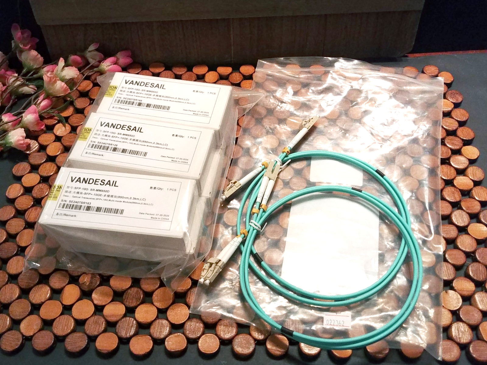 VANDESAIL 6 Pack 10GBase-SR SFP+ LC Transceiver, 10G 850nm Multimode SFP Module