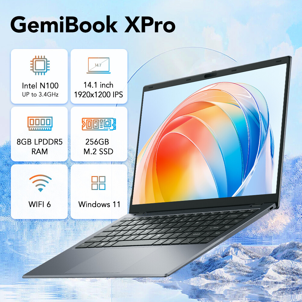 CHUWI-GemiBook XPro 14.1" HD Display Laptop - Intel Alder Lake N100 8G 256G