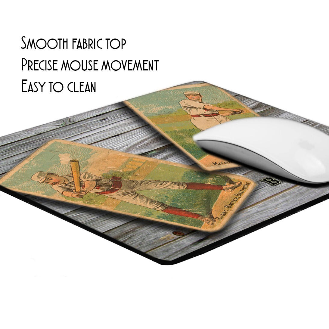 1887 Baltimore Orioles Kilroy & Burns Old Baseball Card Design Mouse Pad