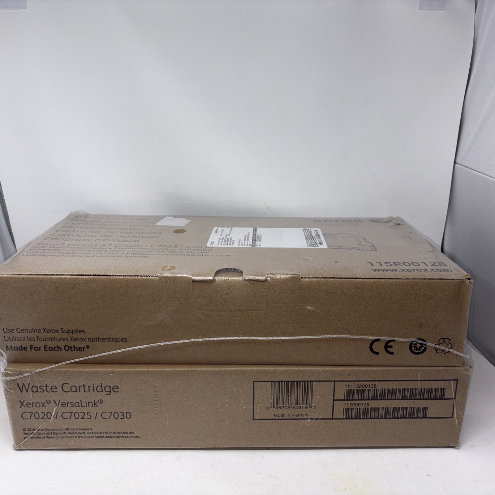 Xerox 115R00128 / 115R128 Waste Cartridge for C7020 / C7025 / C7020 Genuine 2 pk