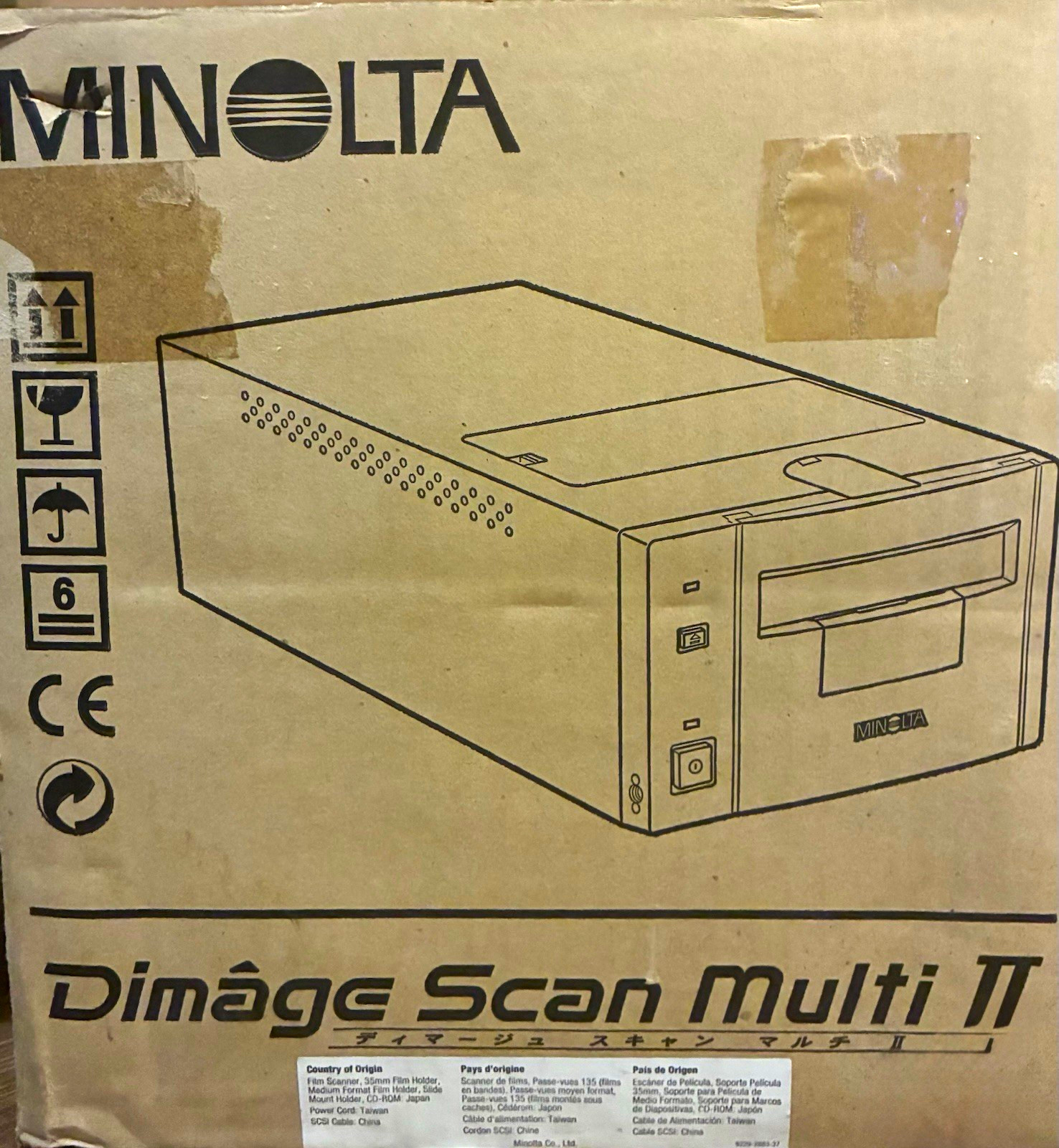 Minolta DiMAGE Scan Multi II F-3100 4800 DPI SCSI Slide & Film Scanner