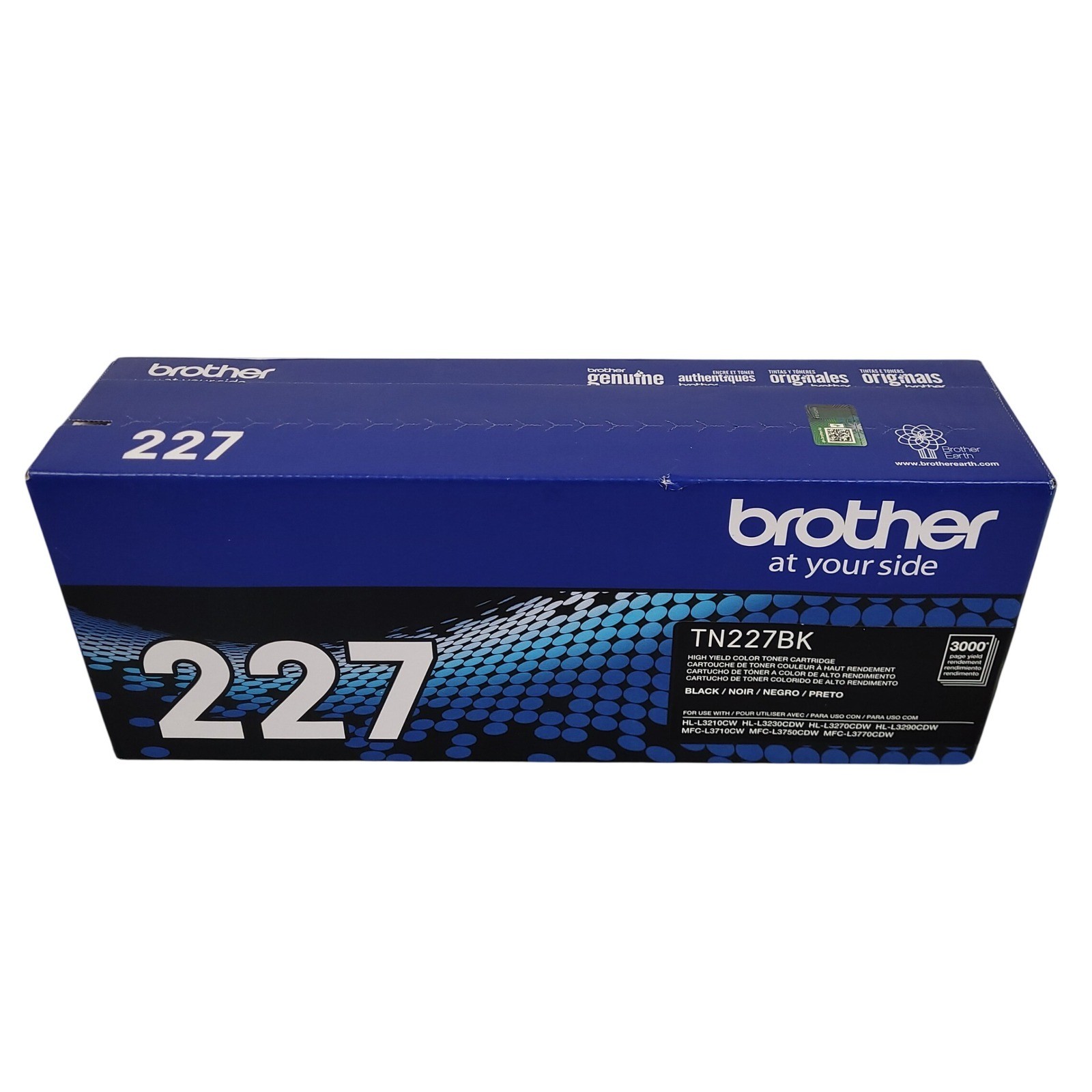 Genuine Brother TN227BK Black High Yield Toner Cartridge New Sealed
