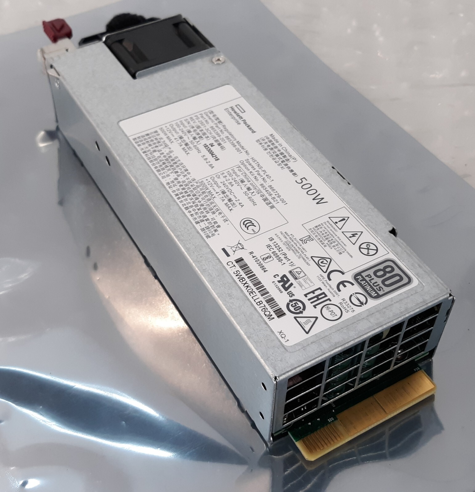 HPE HSTNS-PL40-1 500W 80 Plus Platinum Power Supply