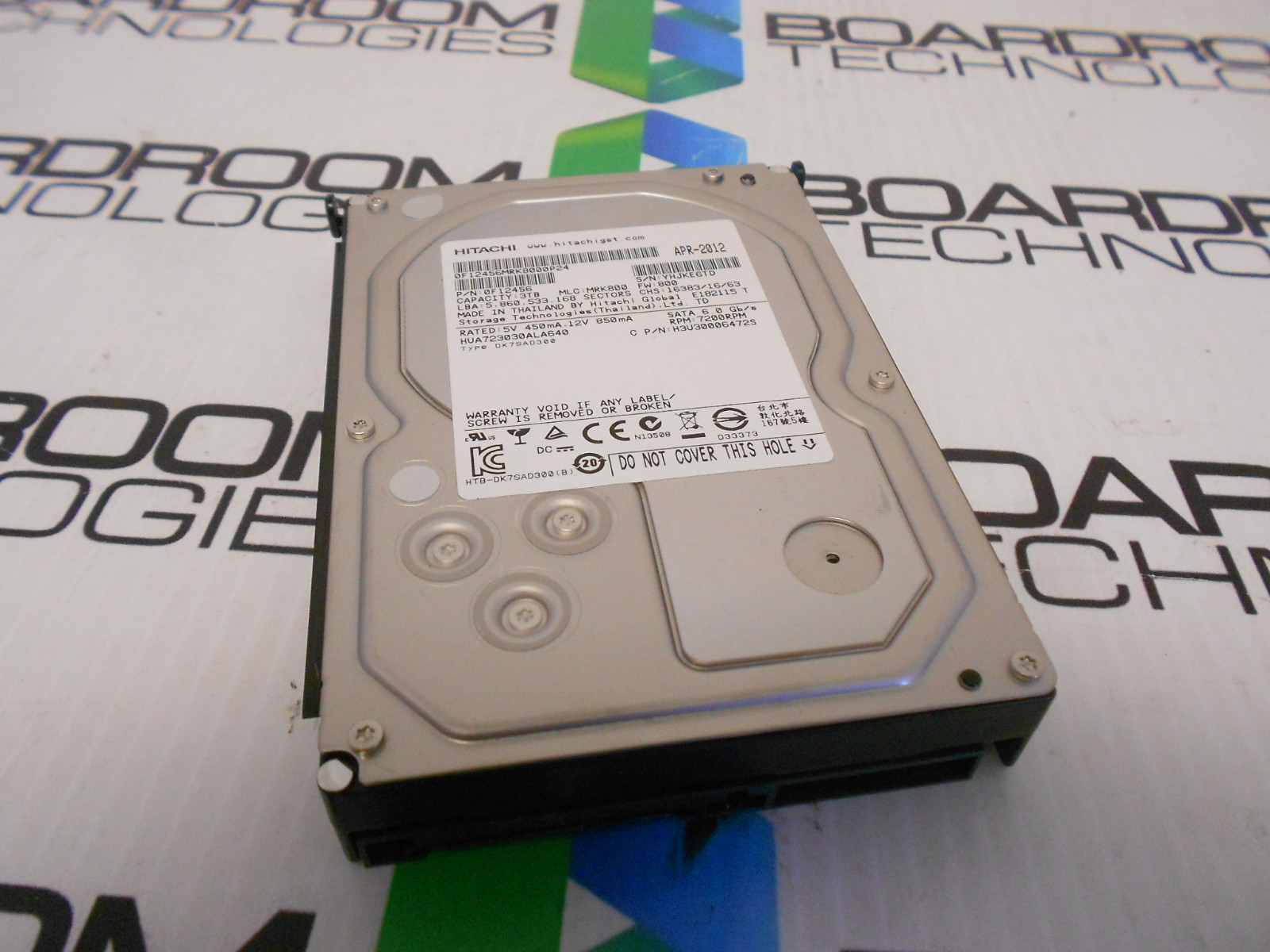 Nexsan E-Series E18 3TB 7.2K 3.5" SATA Hard Drive 0F12456 W/ Tray DP18-SP3000G 