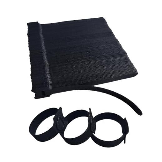 200 PCS 6 Inches Black Reusable Cable Ties, Adjustable Cord 6inches-200PCS