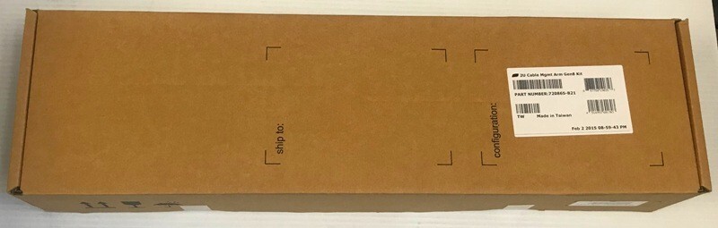 NEW SEALED HP 720865-B21 2U CABLE MGMT ARM GEN 8 KIT