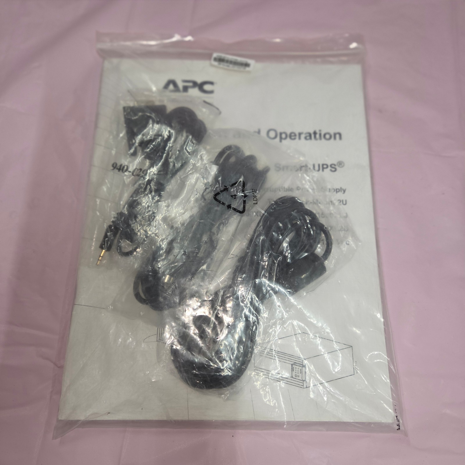 APC Smart-UPS Accessory Cable Kit w/ Manuals Genuine OEM Mixed Lot