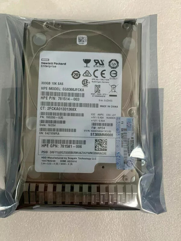 785067-B21 785410-001 FOR FIT HPE 300GB 10K SAS 12Gb/s 2.5" SC HDD Hard Drive