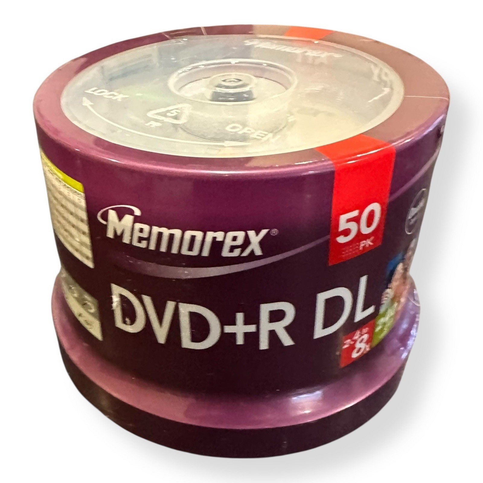 Memorex Dual Layer DVD+R DL 50-Pack 8X, 8.5GB, 240 Minutes Double Capacity NEW