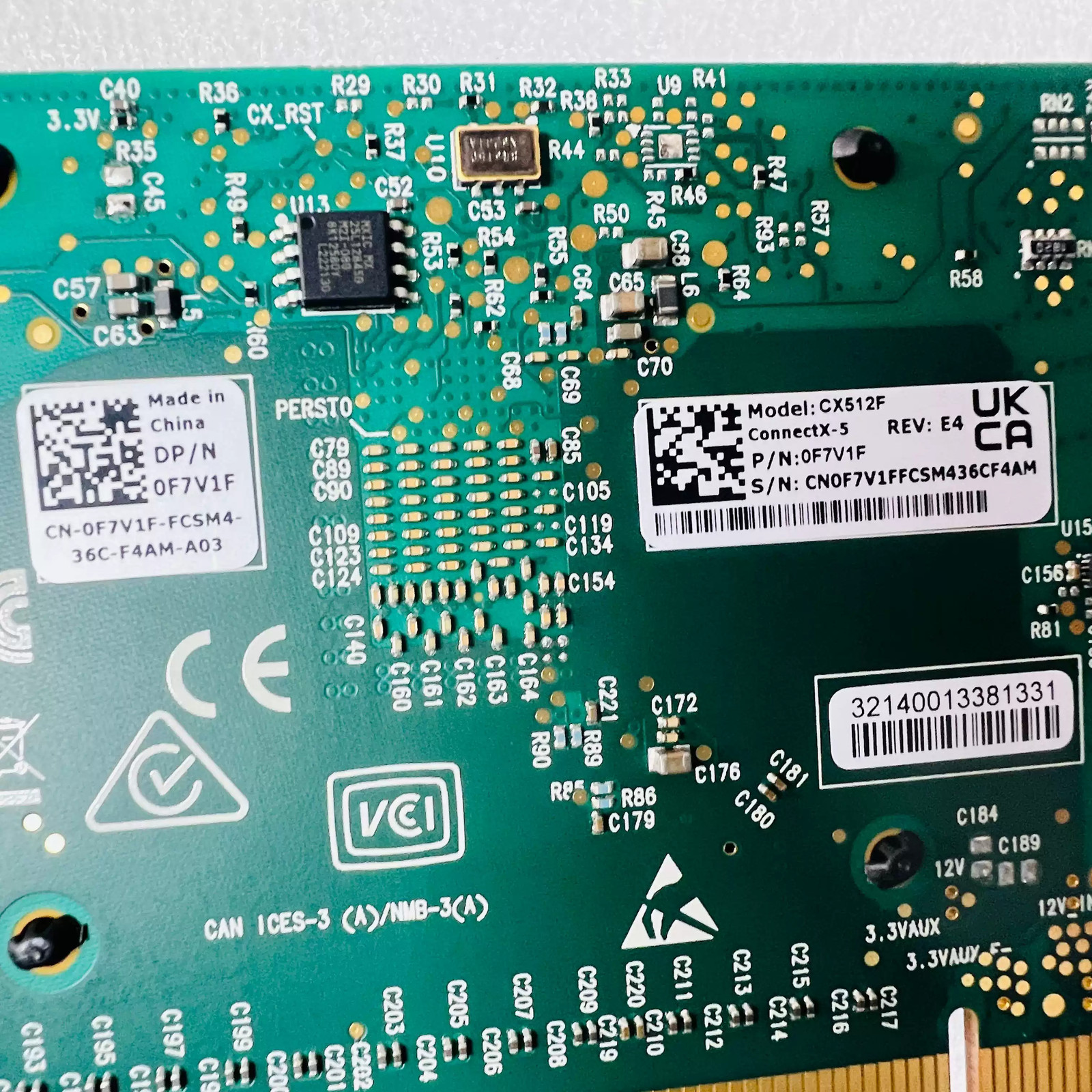 DELL Mellanox MCX512F Network Card PN:0F7V1F