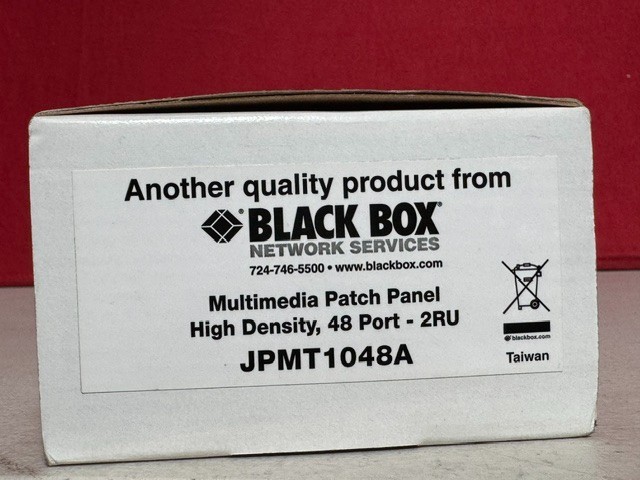 Black Box JPMT1048A GigaStation2 48-Port 2U Blank Keystone Patch Panel TAA 19in