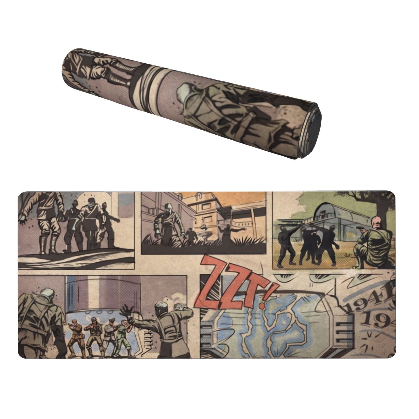 COD Zombie Kino Der Toten Gaming Desk Mat Compatible for Themed Decor, Non-Sli