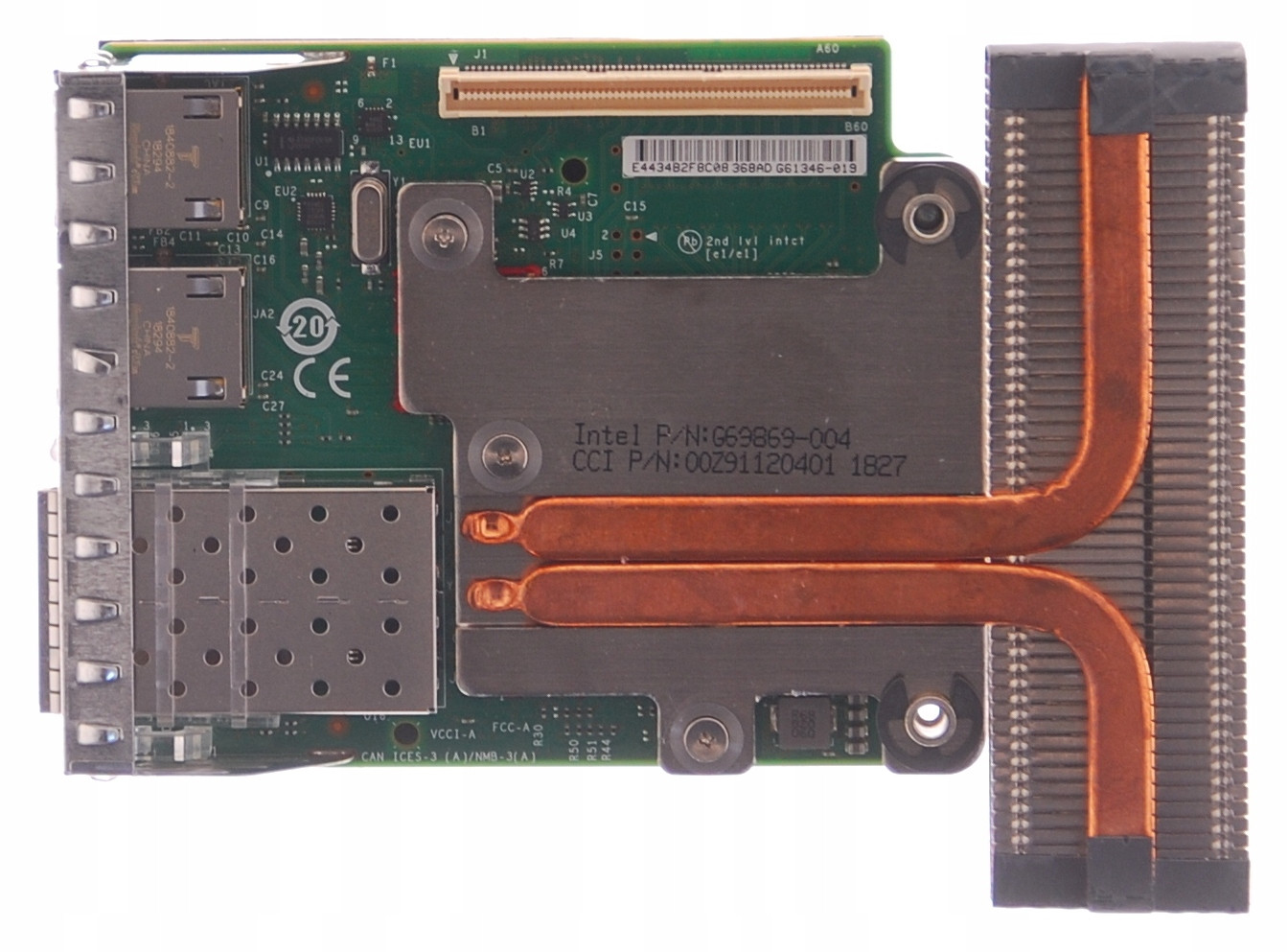 DELL Intel I350/X520 Network Card 0C63DV RJ45 2x1Gb SFP 2x10Gb