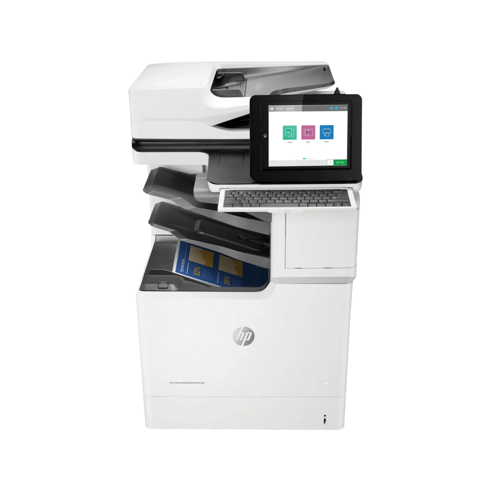 New HP Color LaserJet Managed Flow MFP E67660z Printer, 3GY32A#BGJ Print Copy