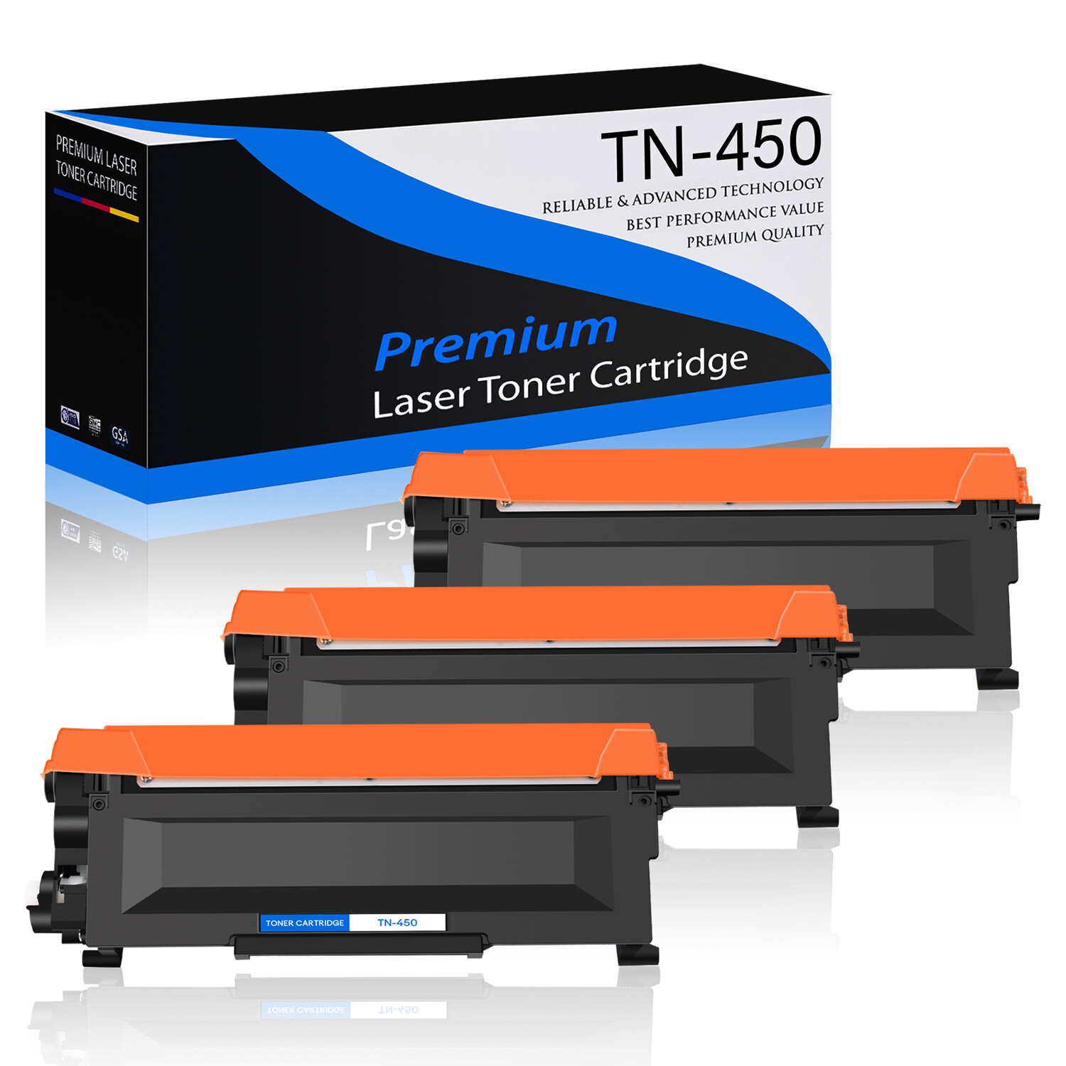 3PK TN450 TN420 Toner for Brother TN-450 420 MFC-7460D DCP-7065DN HL-2250DN