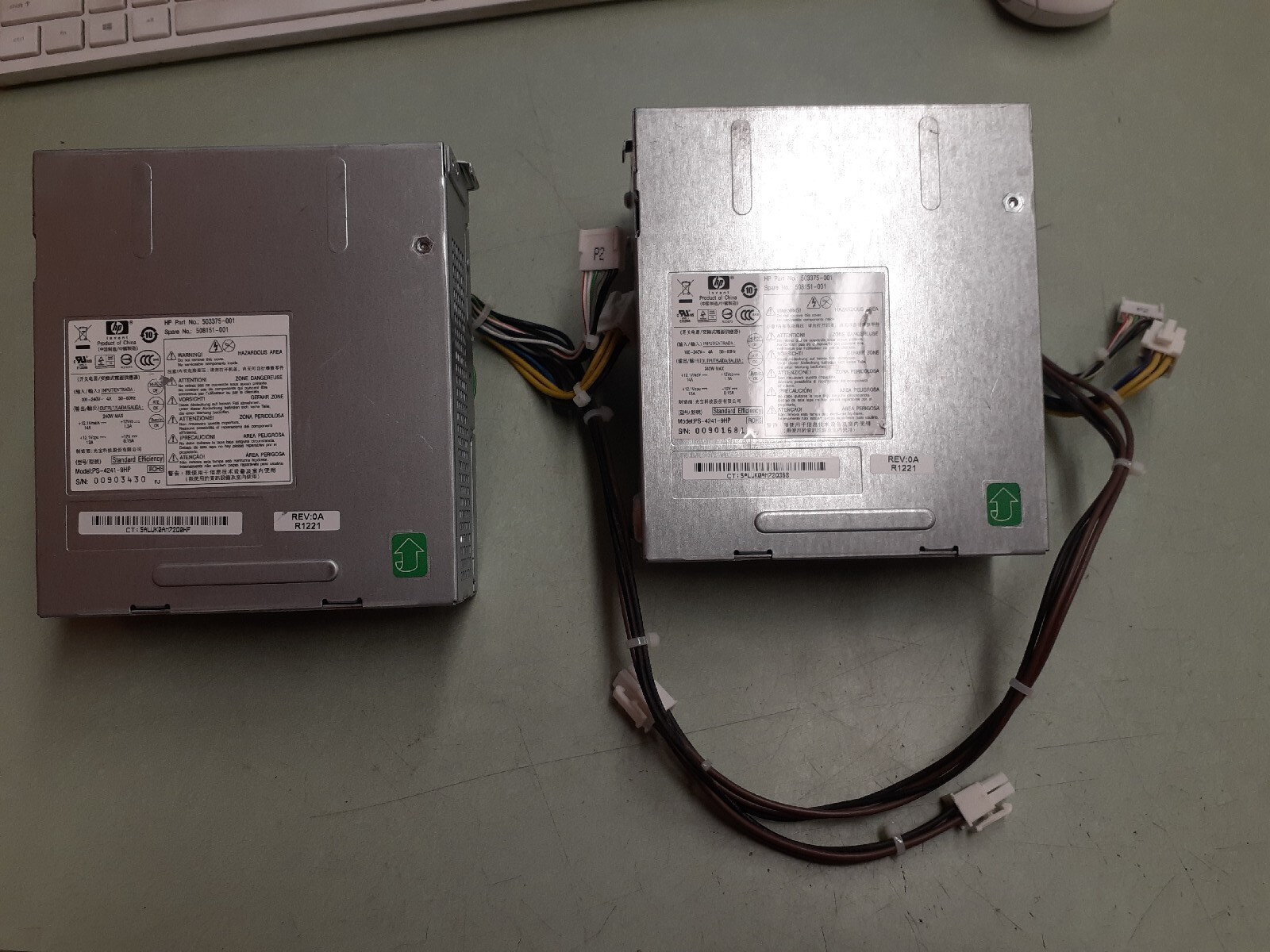 (2) HP Compaq PS-4241-9HP 240W Power Supply 503375-001 508151-001