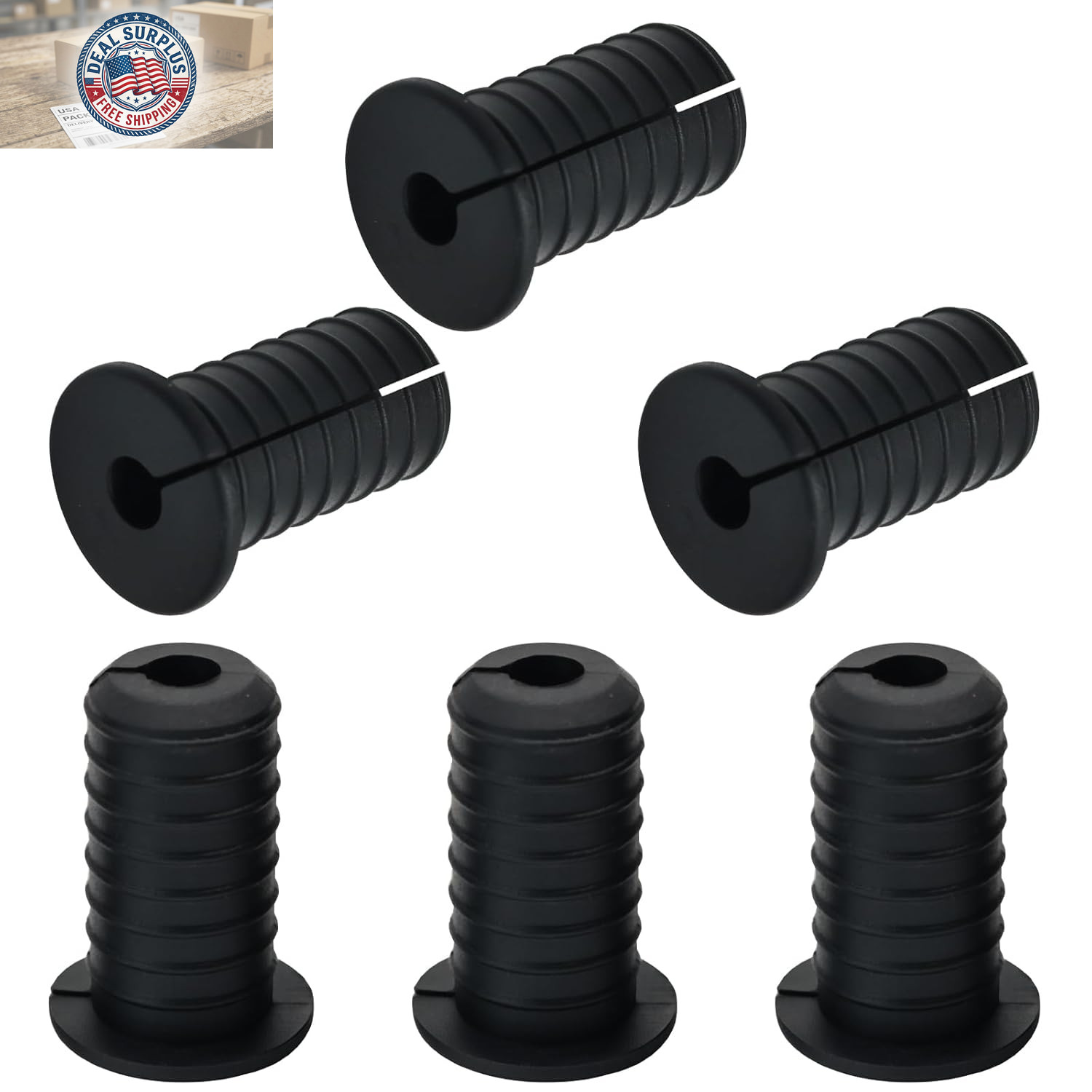 6Pc Starlink Cable Grommet 3/4" Silicone Anti-Slip Wall Hole Pass through Split