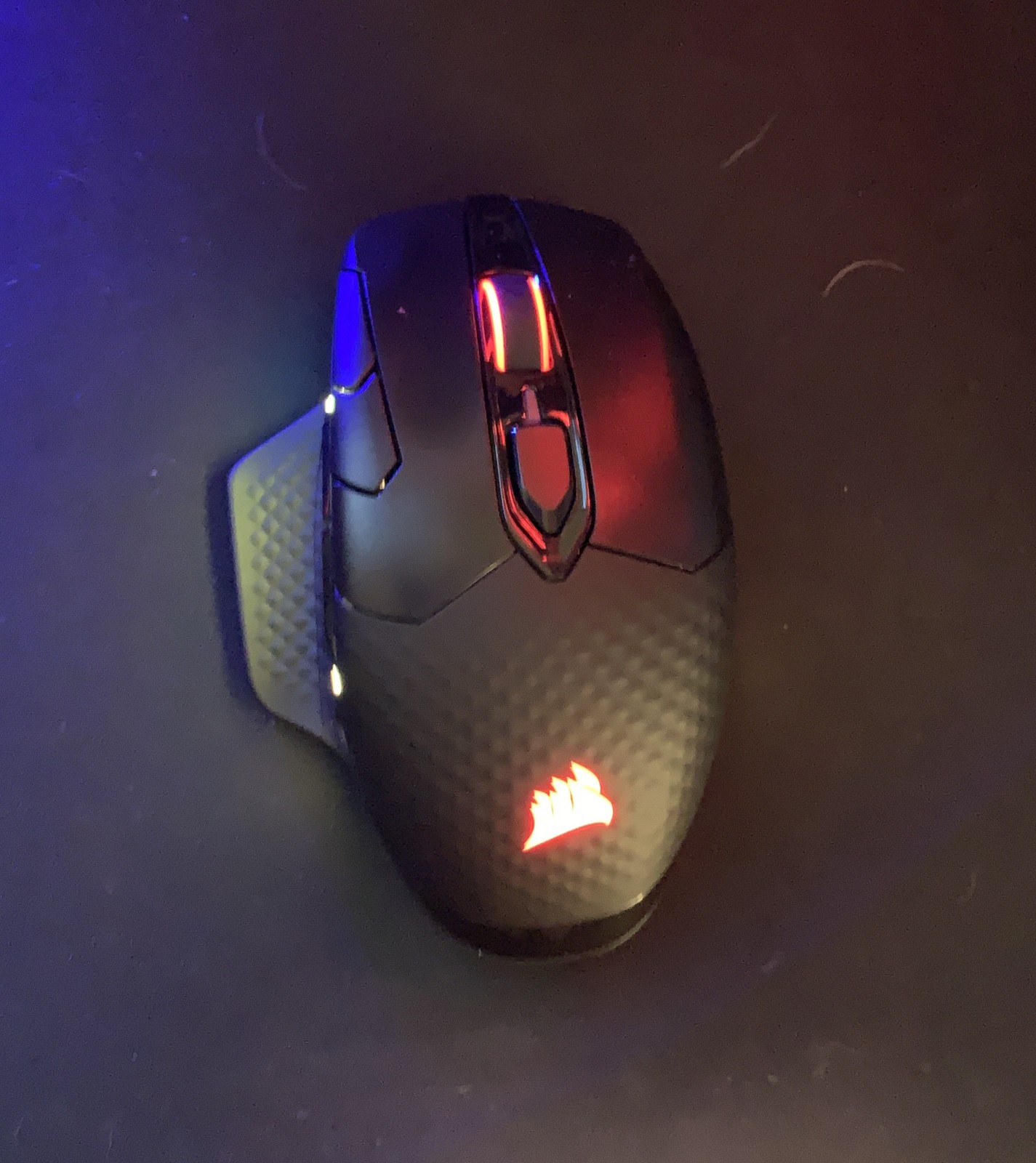Corsair Dark CORE Pro Gaming Mouse, Wireless/Wired, 18K DPI, RGB, Black
