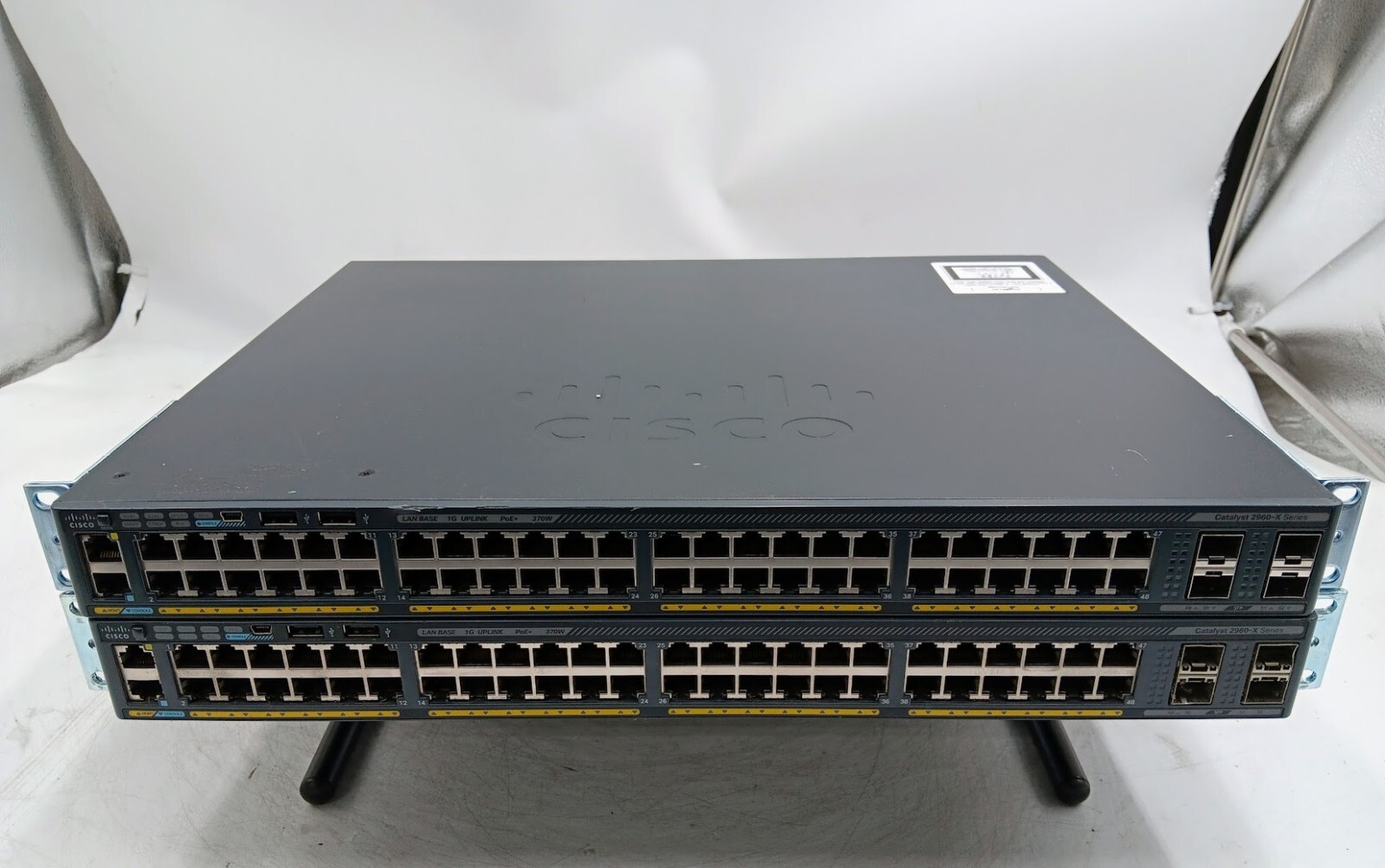 LOT OF 2 Cisco Catalyst 2960-X Series Ethernet Switch WS-C2960X-48LPS-L