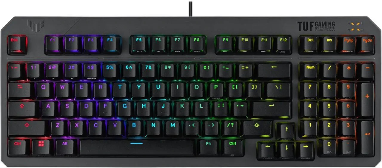 ASUS TUF Gaming K3 Gen II keyboard - compact 97-key layout, optical