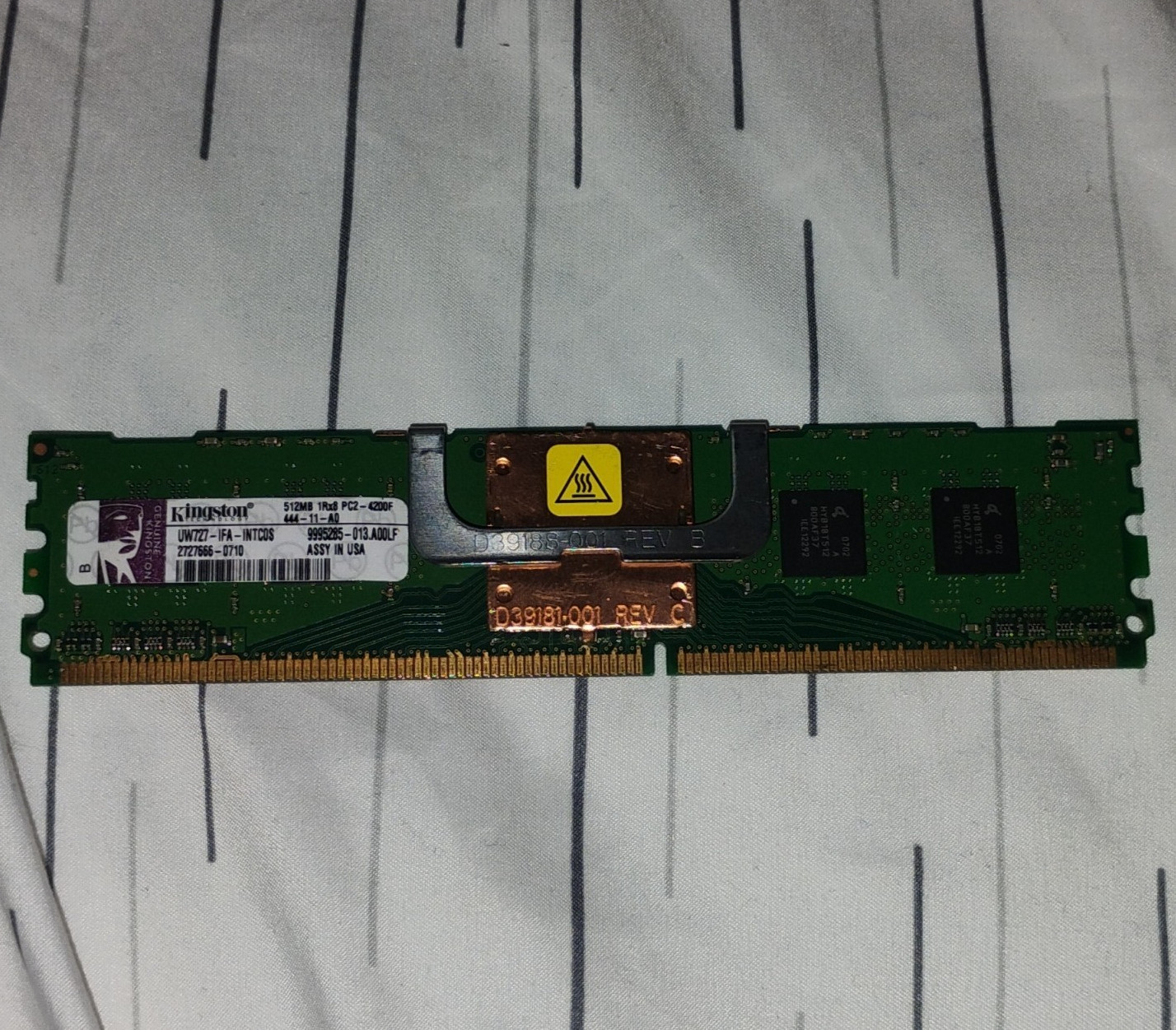 Kingston 512MB 1Rx8 PC2-4200F DDR2-533 FB-DIMM 240-Pin Fully Buffered
