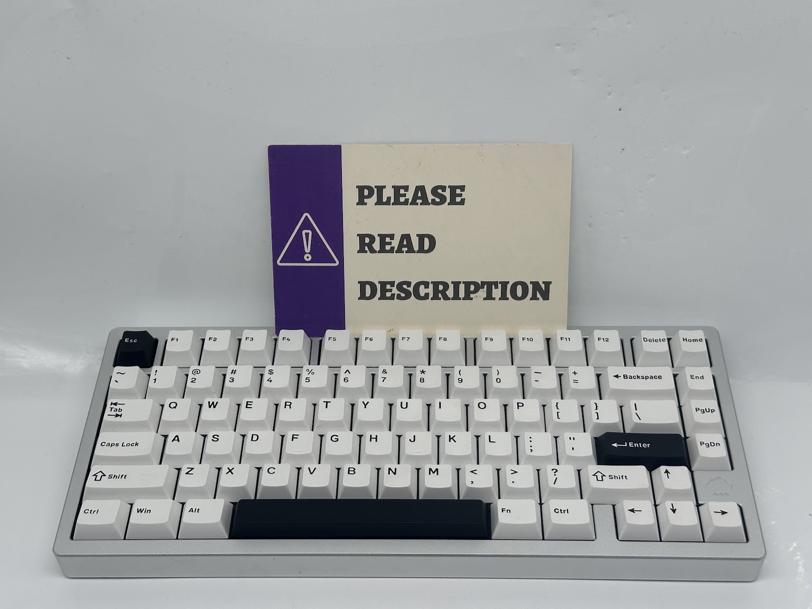 Wobkey Rainy 75 Gaming Mechanical Keyboard, Lite Silver - No Dongle