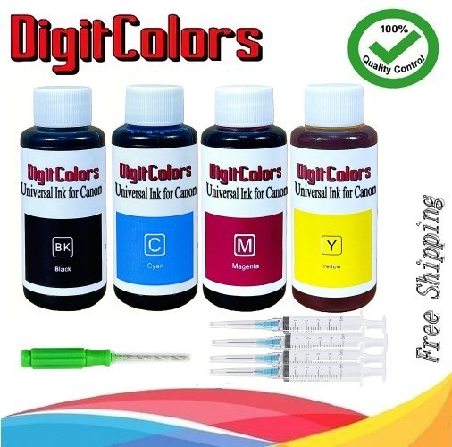 4x100ml Refill ink for Canon PG-275 CL-276 Ink Cartridges TR4720 TS3520 TS3522