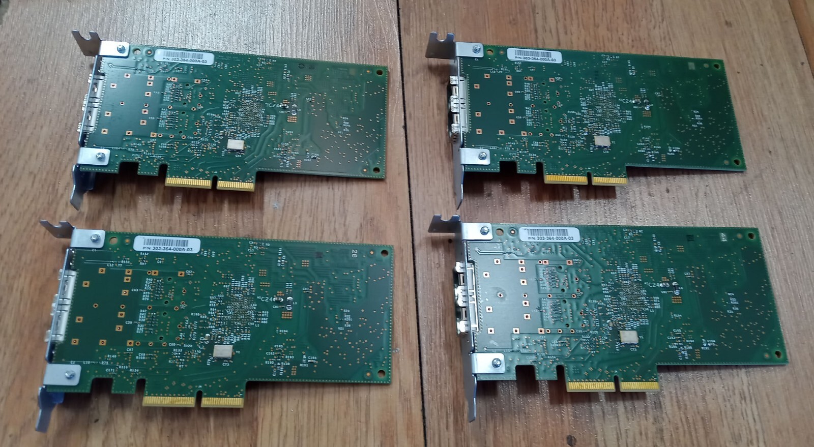 Lot of 4 EMC Isilon  303-364-000A-03  2-Port 10GB FC Expansion Card  LP