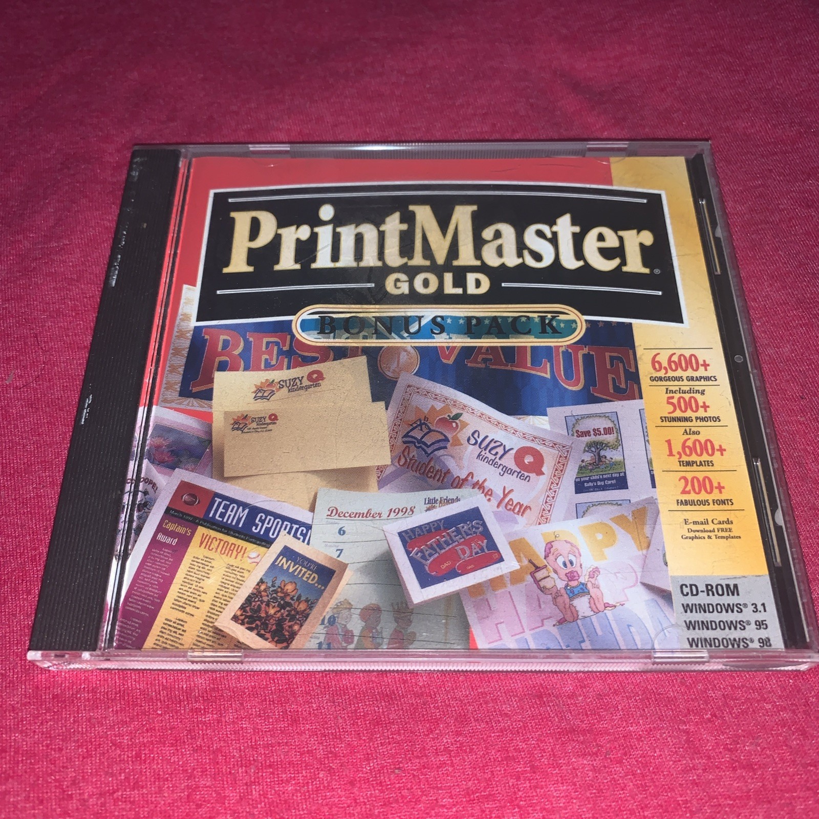 Vintage 1997 PrintMaster Gold Bonus Pack Version 4.0 Software