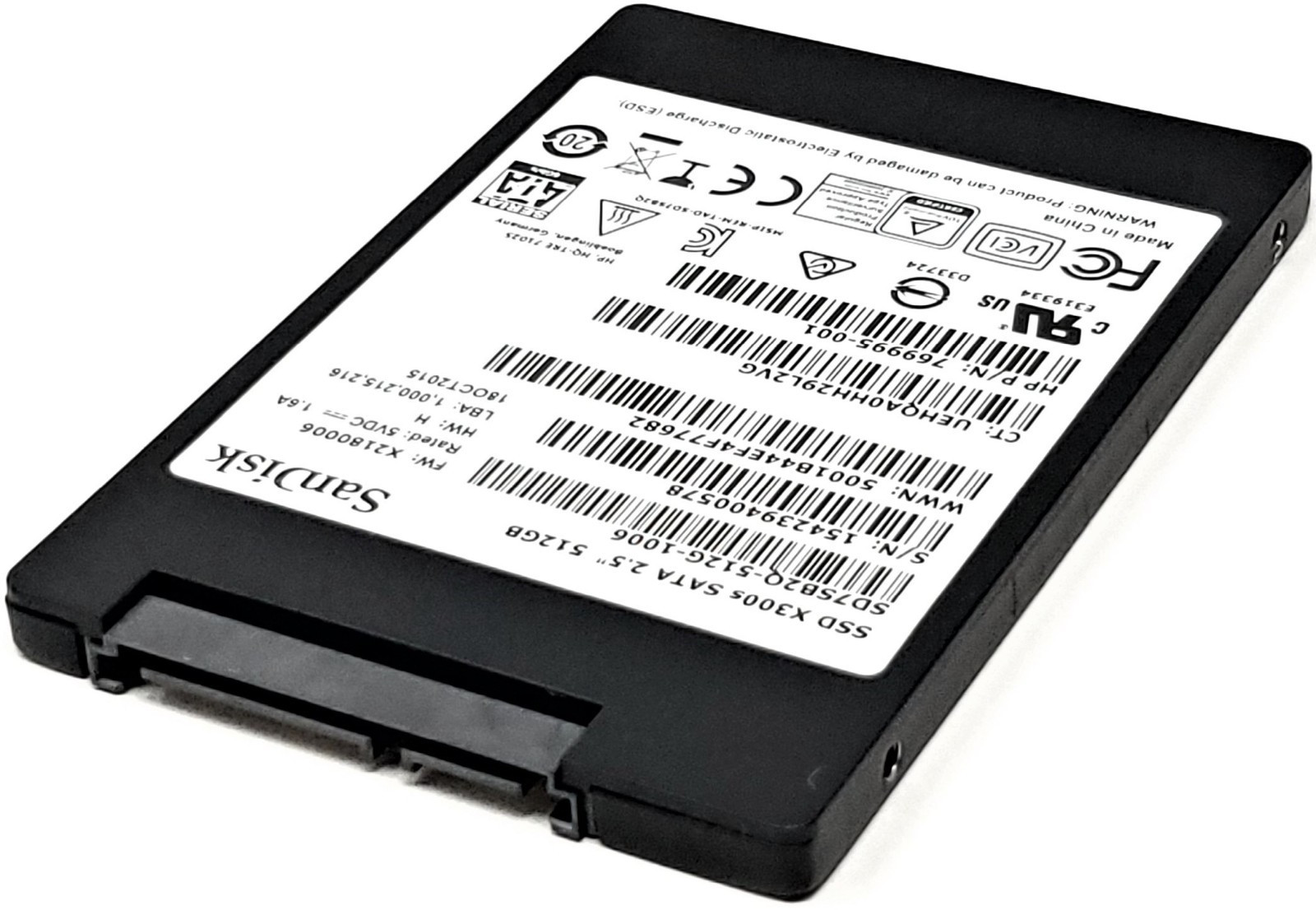 SanDisk SD8SB8U-512G-1006 - 512GB 6Gbps SATA III 7mm 2.5" Solid State SSD
