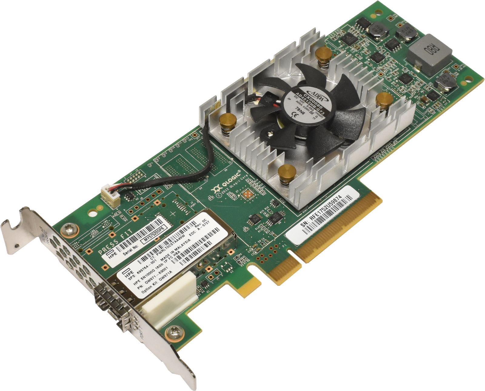 HP Qlogic SN1000Q QLE2660-HP Single Port FC 16Gb PCle x8 LP 699764-001
