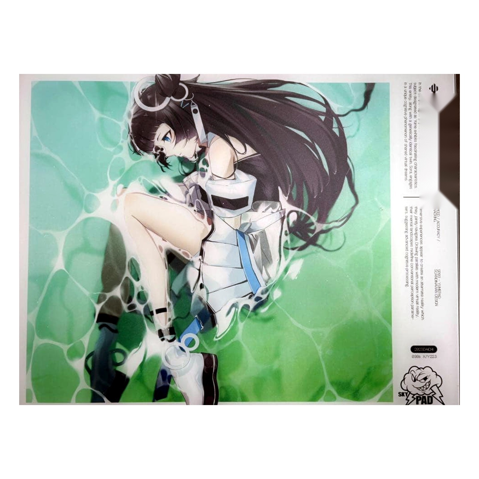 SkyPad 3.0 XL Water Yume Limited Design Tempered Glass Mouse Pad Japan USED