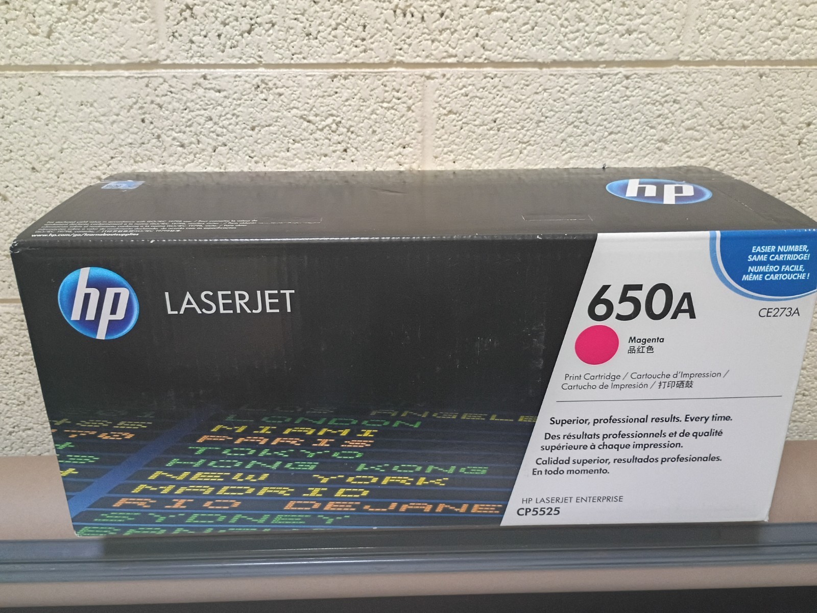 HP CE273A  Magenta Toner Cartridge 650A   Genuine Sealed Box