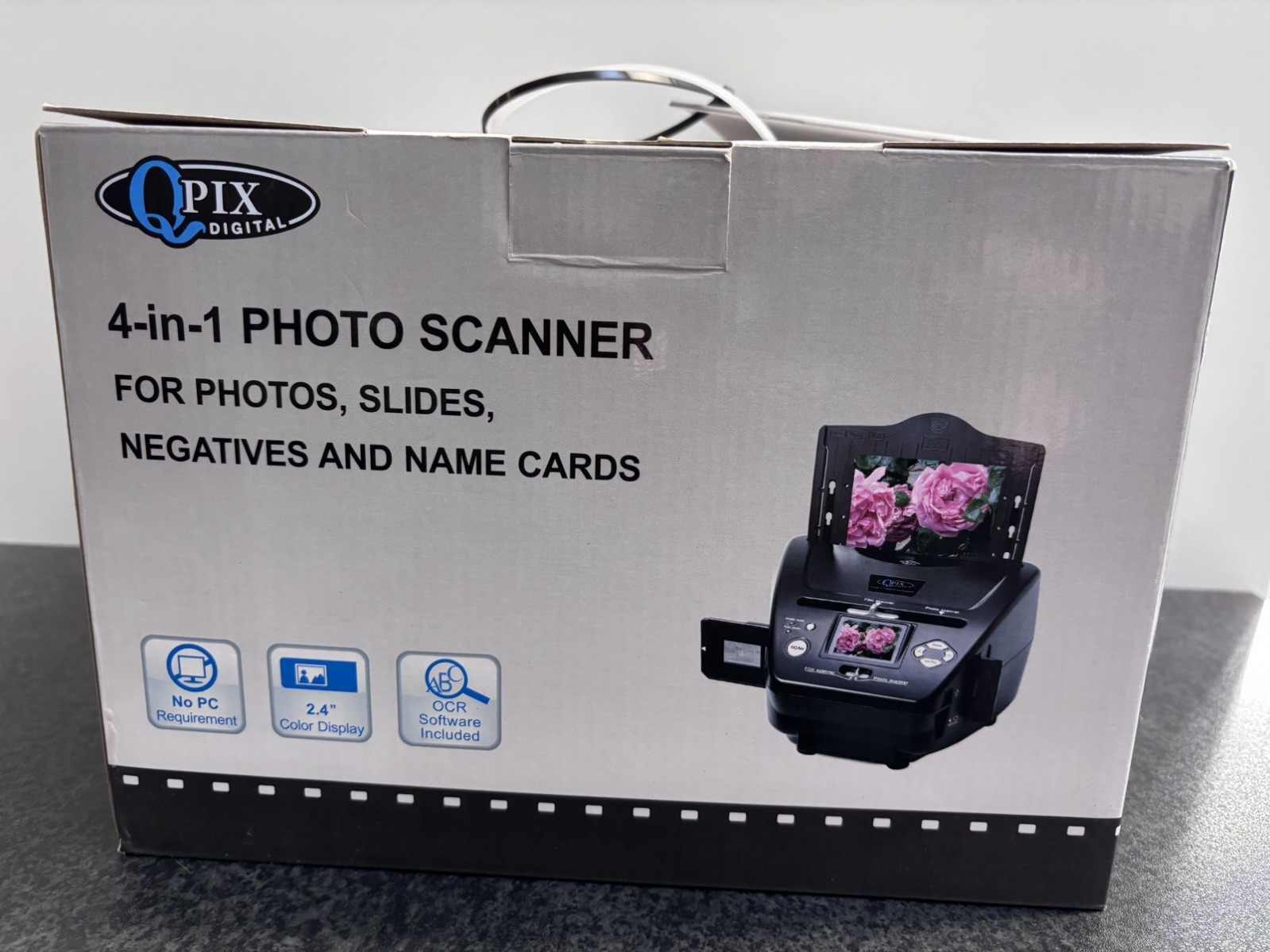 10/22 MP QPIX 4 in 1 Photo Scanner Film/Slide/photo/Name Card Scanner 4G SD CARD