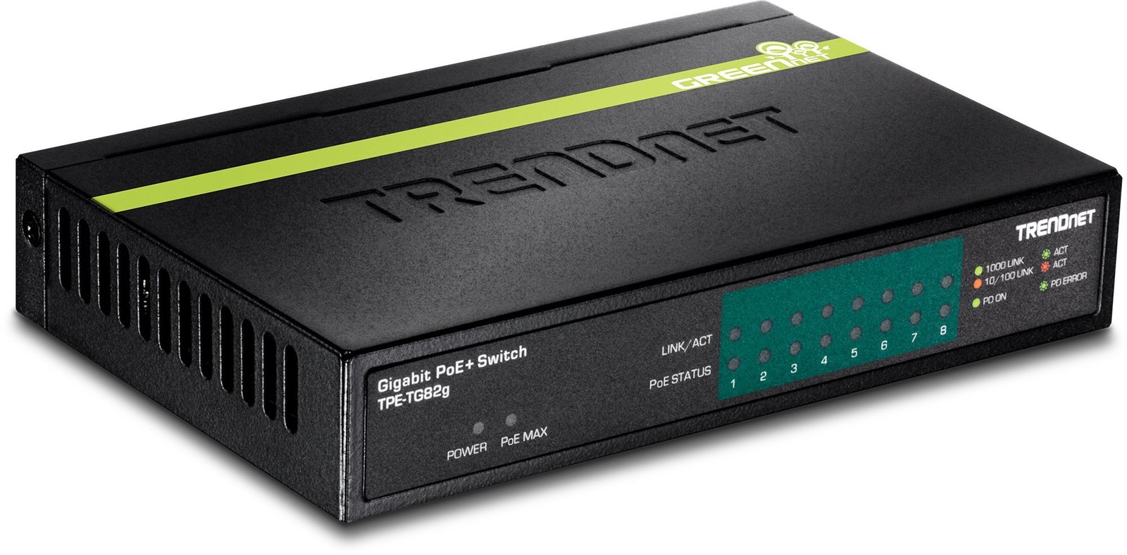 TRENDnet 8-Port Gigabit PoE+ Switch (tpe-tg82g) (tpetg82g)