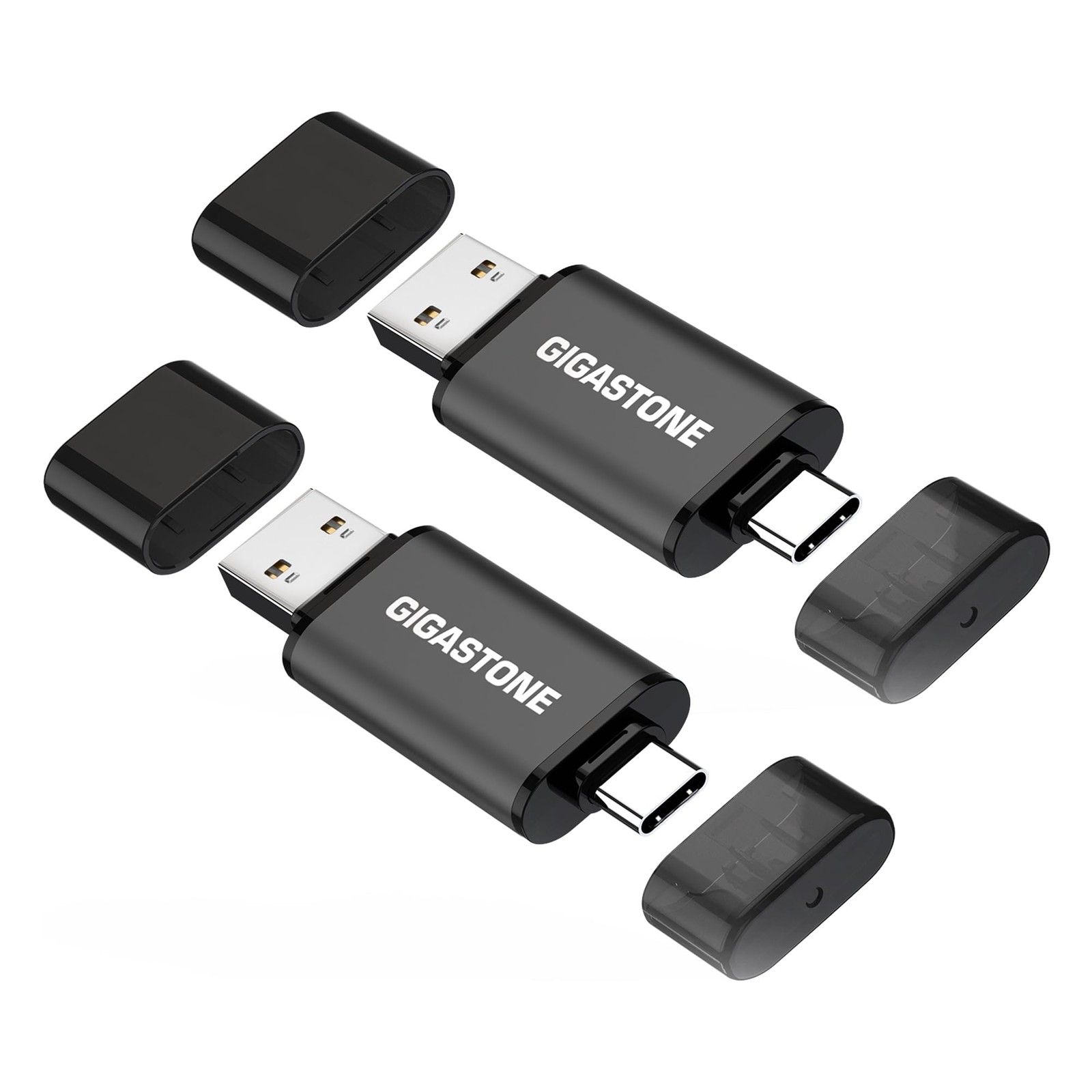 Gigastone 32GB Dual USB Flash Drive 2 Pack USB-A and USB-C Z40 Japan Import