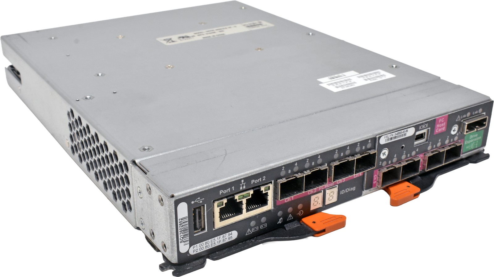 NetApp I/F-6 SAS 6G Controller 910406-020 X-48855-00-R6 4x 8G Mini GBICs