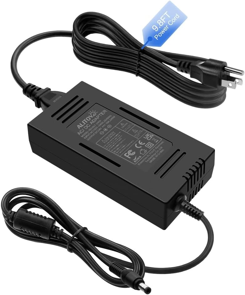 ALITOVE DC 24V 10A Power Supply AC Adapter 100-240V 50-60hz to 24 Volt Black 