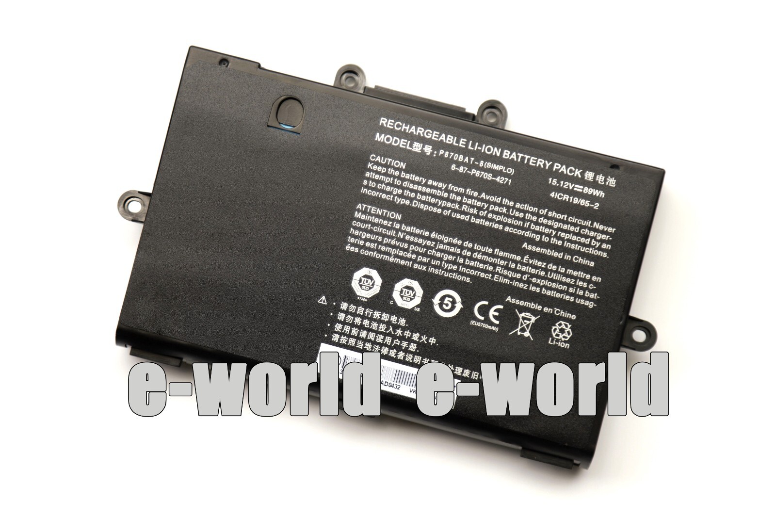 Genuine P870BAT-8 Battery for CLEVO P870TM-G P870DM3-G P775DM3 P870DM2 P870KM
