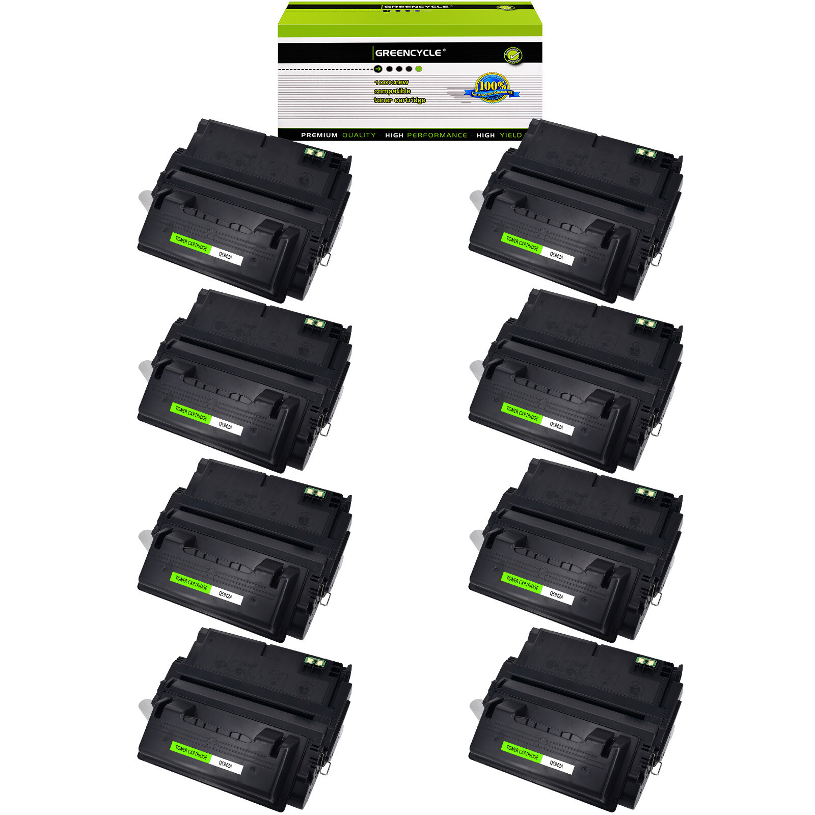 8PK Q5942A 42A Toner Compatible with HP LaserJet 4240 4240n 4350 4350dtn 4350tn