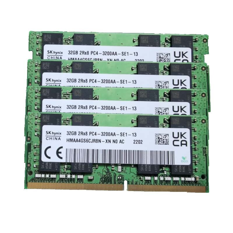 SK Hynix 4x32GB 2RX8 DDR4-3200 PC4-3200MHz CL19 SO-DIMM Laptop Memory RAM"