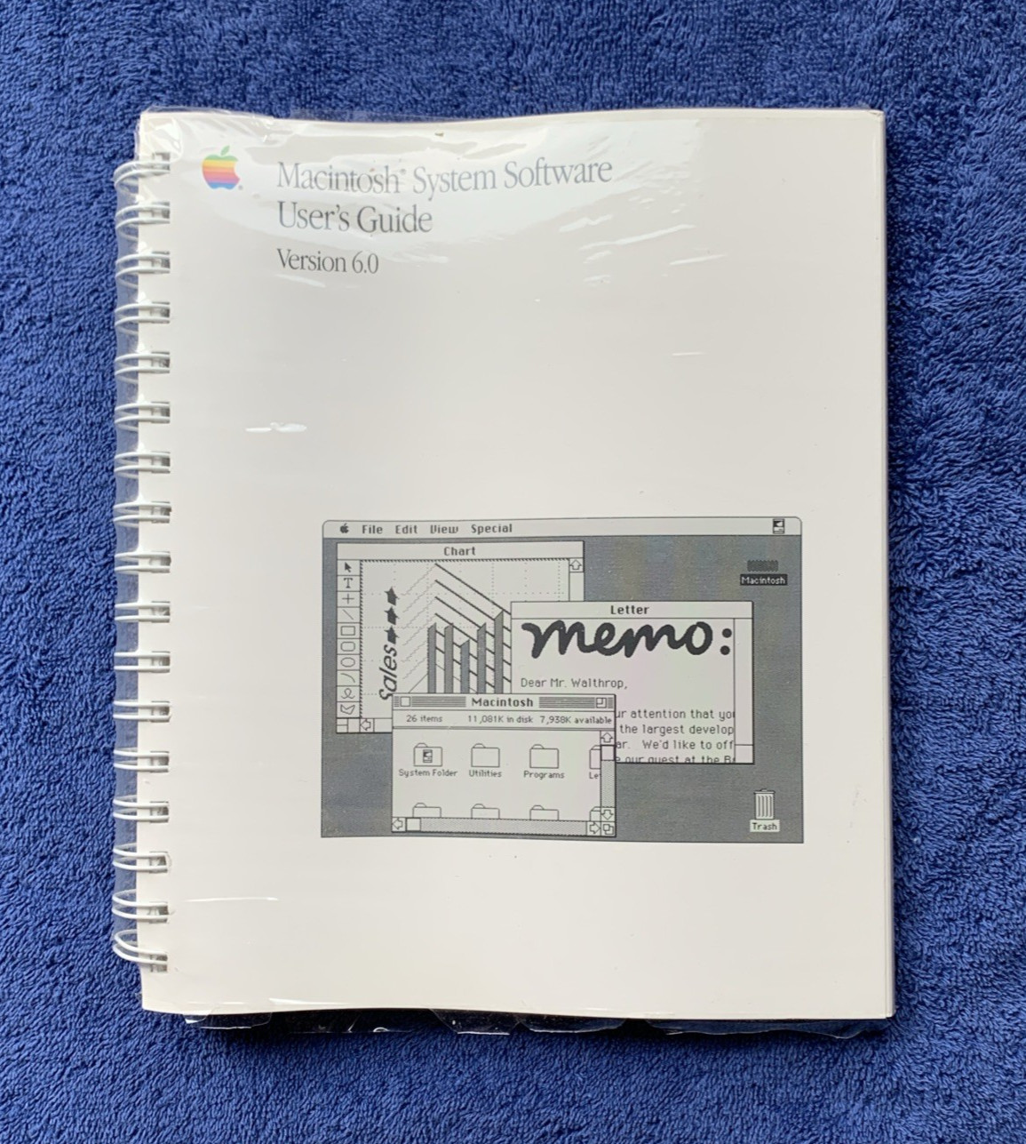 Vintage Macintosh System Software User's Guide, Version 6.0, new in shrink wrap