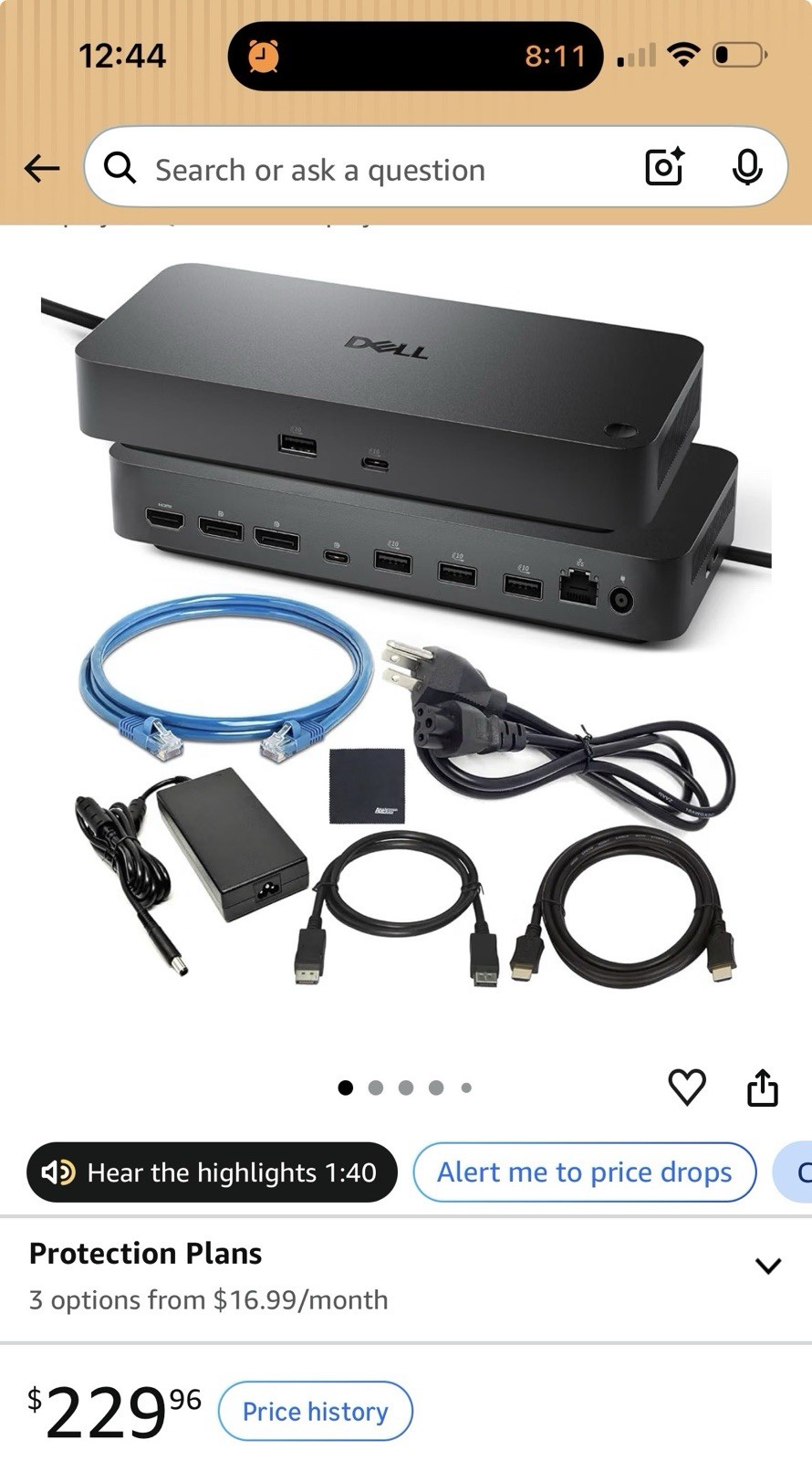 *Brand new  DELL-WD25 Dell Pro Dock - for Desktop PC Notebook Charge